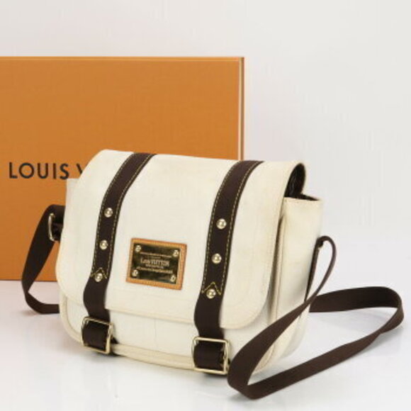 Louis Vuitton Antigua Buzas Leather Crossbody Messenger Business Tote - Picture 2 of 12